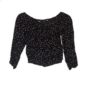 Brandy Melville Off The Shoulder Floral Maura Top